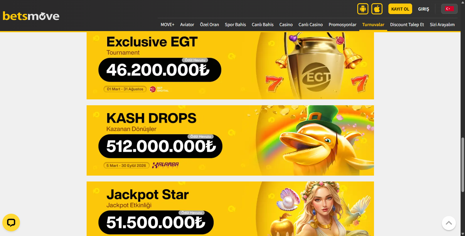 Betsmove Spor Oyunları